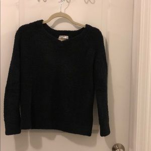 Fuzzy black A&F sweater